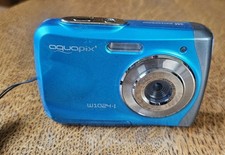 Aquapix Waterproof Digital Camera W1024-I Electric Blue rfA2