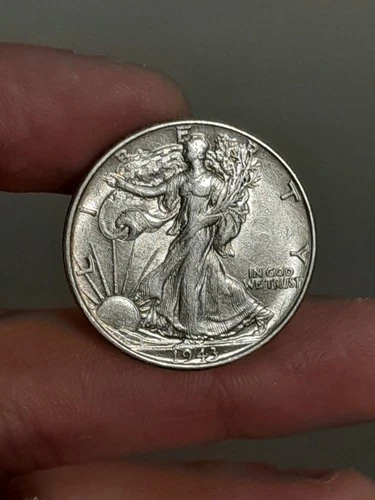 1943 Walking Liberty Half Dollar AU #1