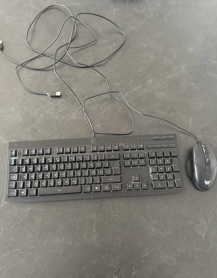 Acer Predator Gaming Tastatur und Gaming Maus