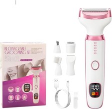 5-in-1 Electric Razor for Women - Painless Hair Removal for Face  Body