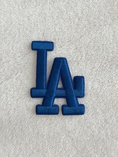 MINI Los Angeles Dodgers L.A. Letters BLUE Jersey Patch Iron on