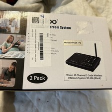 Wuloo Wireless 1 Mile Range Home Intercom System 1 Pack W666-P2 Multi Channel