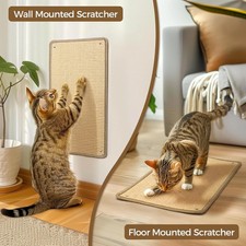 Comsaf Wall/floor Cat Scratching Mat/Pad for Indoor Cats, Kitten,