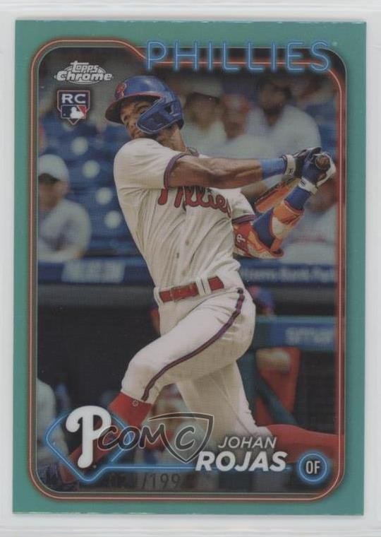 2024 Topps Chrome Aqua Refractor /199 Johan Rojas #273 0q3