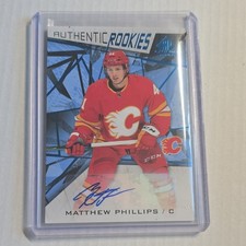 Upper Deck SP Game Used 2021-22 Matthew Phillips Authentic Rookies #199 Auto RC