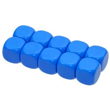 22mm Six Sided Blank Round Edged Acrylic Dice Cubes for Family Game DIY Numbe...