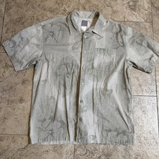 Men's Vintage Quicksilver Button Down Shirt Size XL Floral Hawaiian