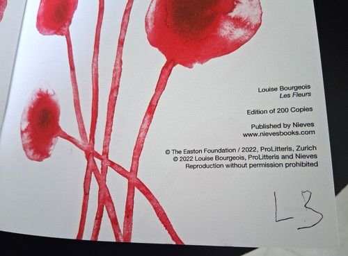 LOUISE BOURGEOIS x Nieves 'Les Fleurs', 2022 1st ED 200 'Zine OoP RARE 200 *NEW* - Imagen 7 de 14