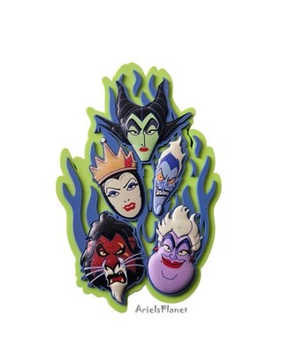 Disney Parks Villains Soft Rubber Fridge / File Cabinet Magnet