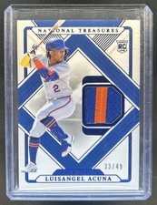 2025 National Treasures Luisangel Acuna Treasured Threads RC Patch Blue #/49