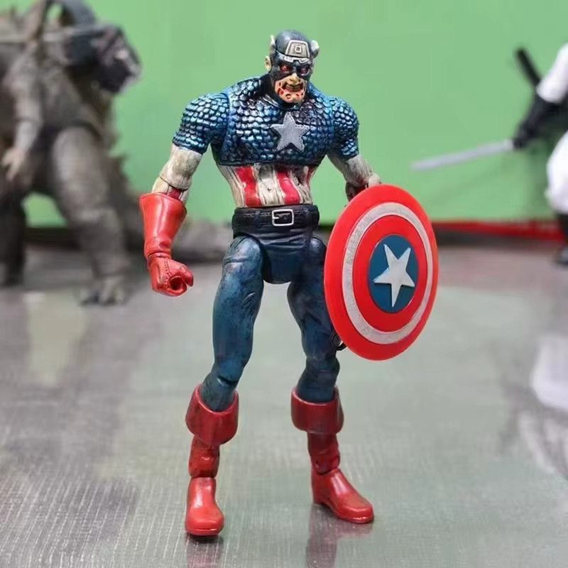 Marvel Diamond Select Legends 7" Zombie Captain America K.O. Action Figure Loose