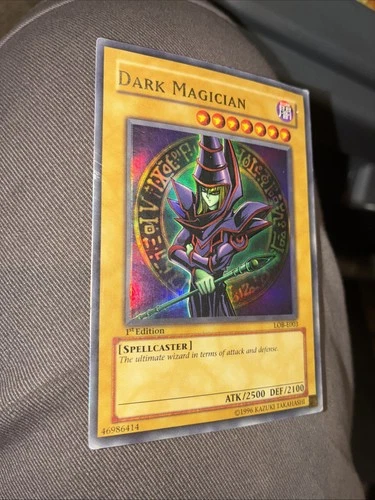*RARE* YuGiOh Dark magician 1st Edition Ultra Rare LOB-E003 2002 Excellent