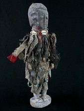 African Art - Fetish Protection Statue Fon Voodoo Benin - 35 Cms