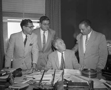 Winter Baseball Rules Liberalized - Gathered in the office of - 1953 Old Photo