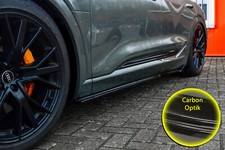Bi Seitenschweller mit Wing hinten aus ABS für Audi E-Tron Quattro Carbon Optik