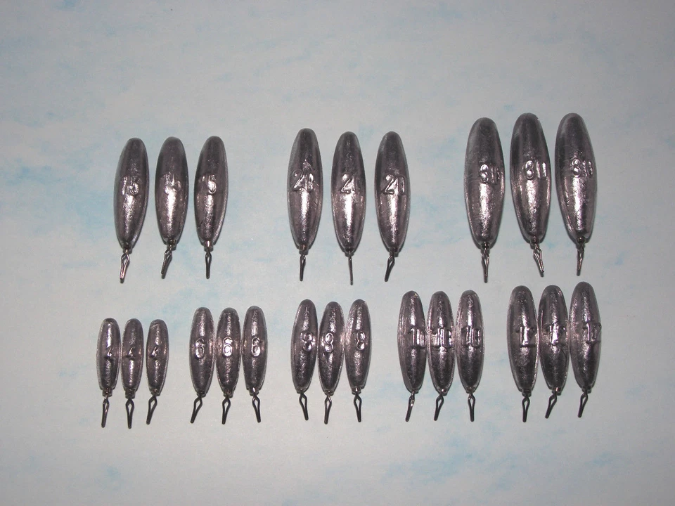 MARKENLOS Drop Shot Blei Sinkers Gewichte Frei Auswahl Angelblei - 4/6/8/10/12/15/20/30g.