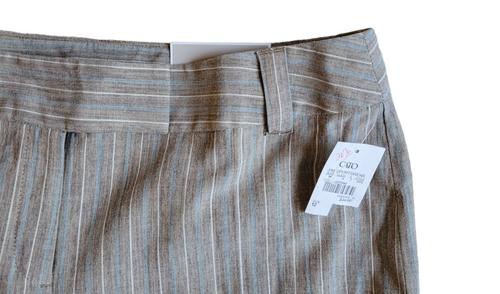 NWT Cato Women's 12 Contemporary Lower Rise Multicolor Capri Crop Wide Leg Pants - Picture 6 of 16