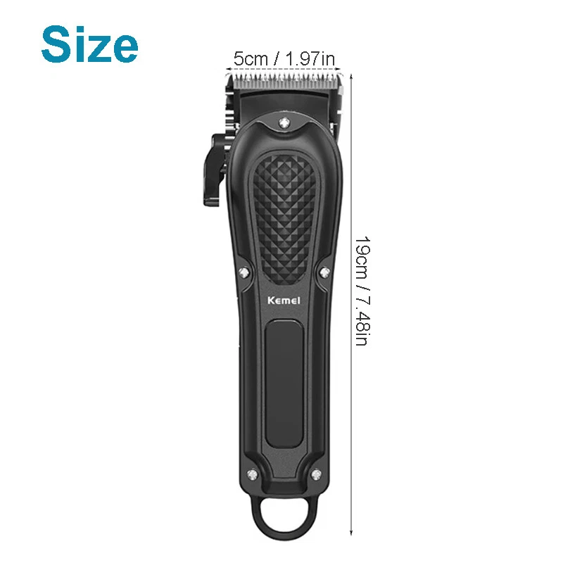 Kemei Professional Hair Clippers Cordless Trimmer Beard Cutting Machine Barber** Kemei Professional Hair Clippers Cordless Trimmer Beard Cutting Machine Barber**
