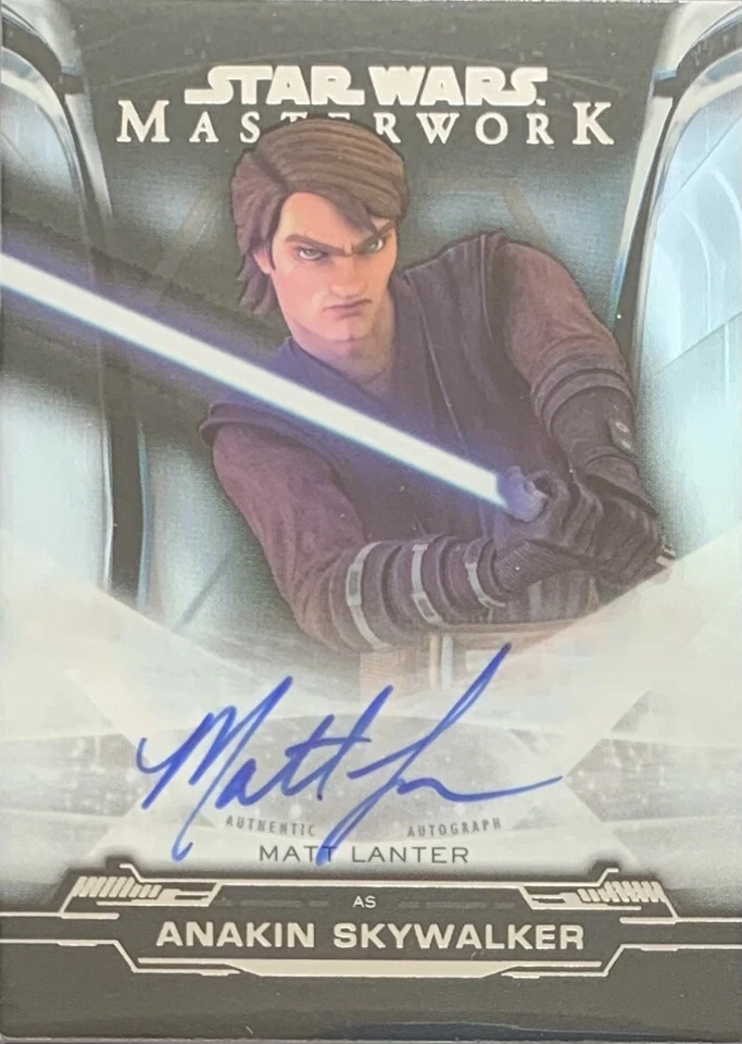 2019 Star Wars Masterwork Matt Lanter As Anakin Skywalker Rainbow Foil Auto /50 - Image 4 of 4
