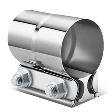 1PC 2" T304 Stainless Steel Lap Joint Band Muffler Exhaust Pipe Clamp Sleeve