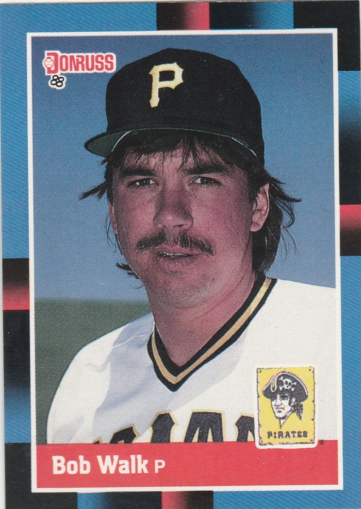 FREE SHIPPING-MINT-1988 Donruss #514 Bob Walk Pittsburgh Pirates Baseball Card