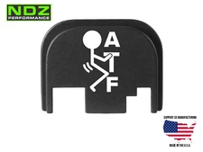 NDZ Glock Gen 1-4 17 19 Aluminum Slide Cover Back Plate - F ATF