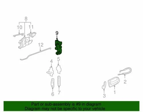 Actuador de cierre de puerta genuino GM 2000-2008 Chevrolet Buick Pontiac 25780908 Foto 2 de 2