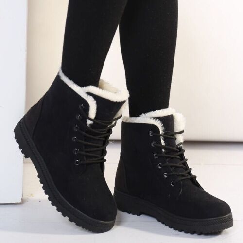 Oeganda Shetland Maxim Winter Women Shoes Snow Boots Fur-lined Slip On Warm Ankle Boots Windproof  | eBay