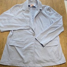 Show Me Your Mumu Lazy Chic Blazer Powdered Blue Sz XL