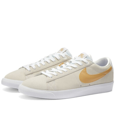 NIKE SB zoom Blazer Low GT 704939-104 Retro Sneaker Neu Gr:45,5 Weiß/Gold