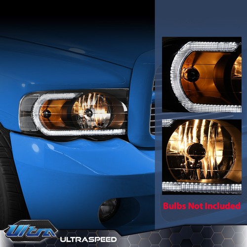Clear Lens Black LED DRL Headlights Fit For 02-05 Dodge Ram 1500 2500 3500 - Picture 6 of 12