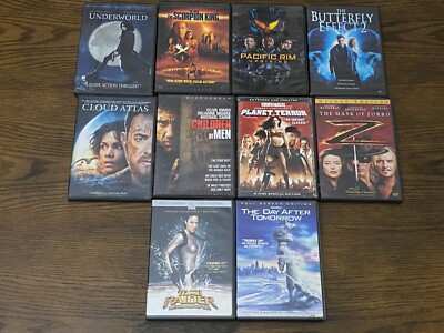 Action/Adventure/Sci-fi Lot of 11 DVDs- Mask of Zoro, Underworld, Cloud Atlas...