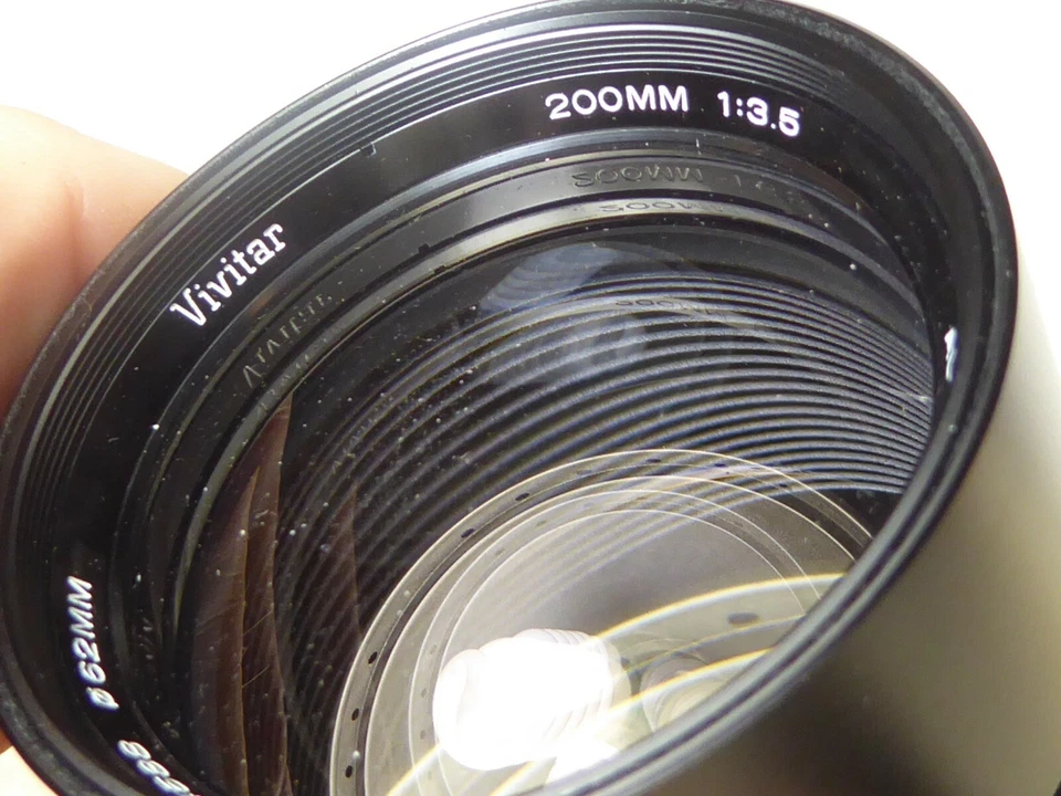 quality vivitar 200mm f3.5 prime lens optics clear for pentax k1000  me super  - Image 3 of 4