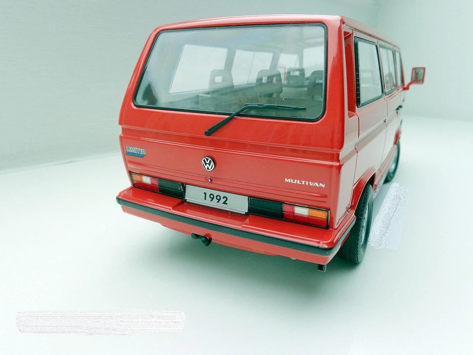 Volkswagen VW T3 B Multivan 1:18 Kk Scala Rosso Ultima Edizione Limitata - Immagine 4 di 4