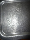 Continental Hand Wrought Silverlook Etched Rectangular Aluminum Tray #523 — photo 2