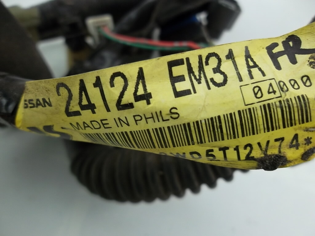 Front Door Wire Harness 24124EM31A Nissan Versa 20072011 eBay
