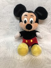 Vintage Mickey Mouse Plush Stuffed Animal Toy Doll, Walt Disney World Disneyland