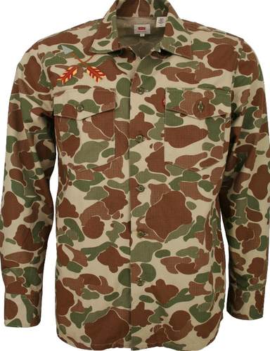 Levis Military Style Army Shirt Size 