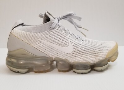 Nike Air Vapormax Flyknit 3 White Platinum Running Shoes AJ6910 100 Womens 7