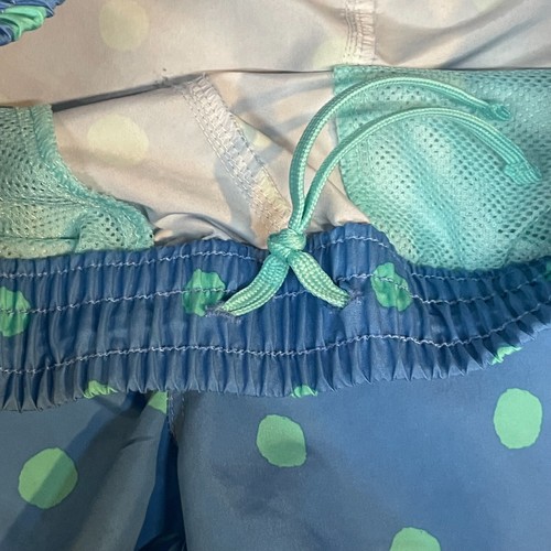 The North Face Shorts Girls Large Blue Green Polka Dot Flashdry Pull On Workout - Picture 6 of 14