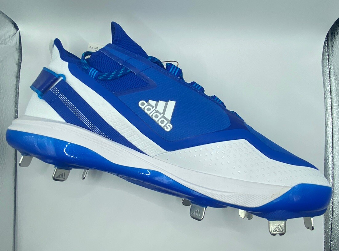 Adidas Mens Icon 7 Mid Blue White Baseball Metal Cleats S23892 Size 13 New Adidas Mens Icon 7 Mid Blue White Baseball Metal Cleats  main image 3
