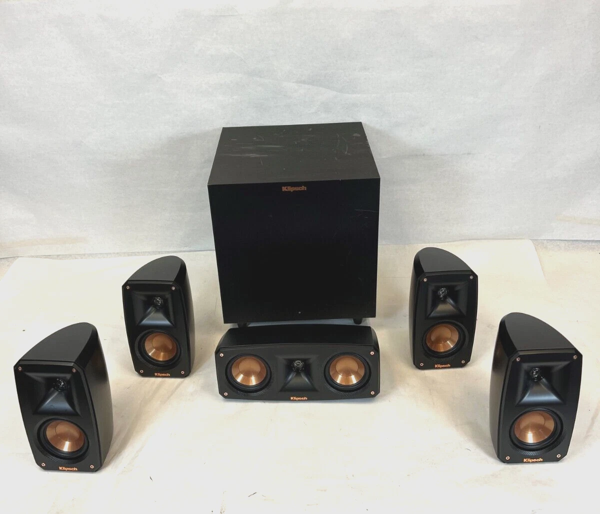 Used -Klipsch Reference Theater Pack 5.1 Surround System -DAMAGED- FREE S/H