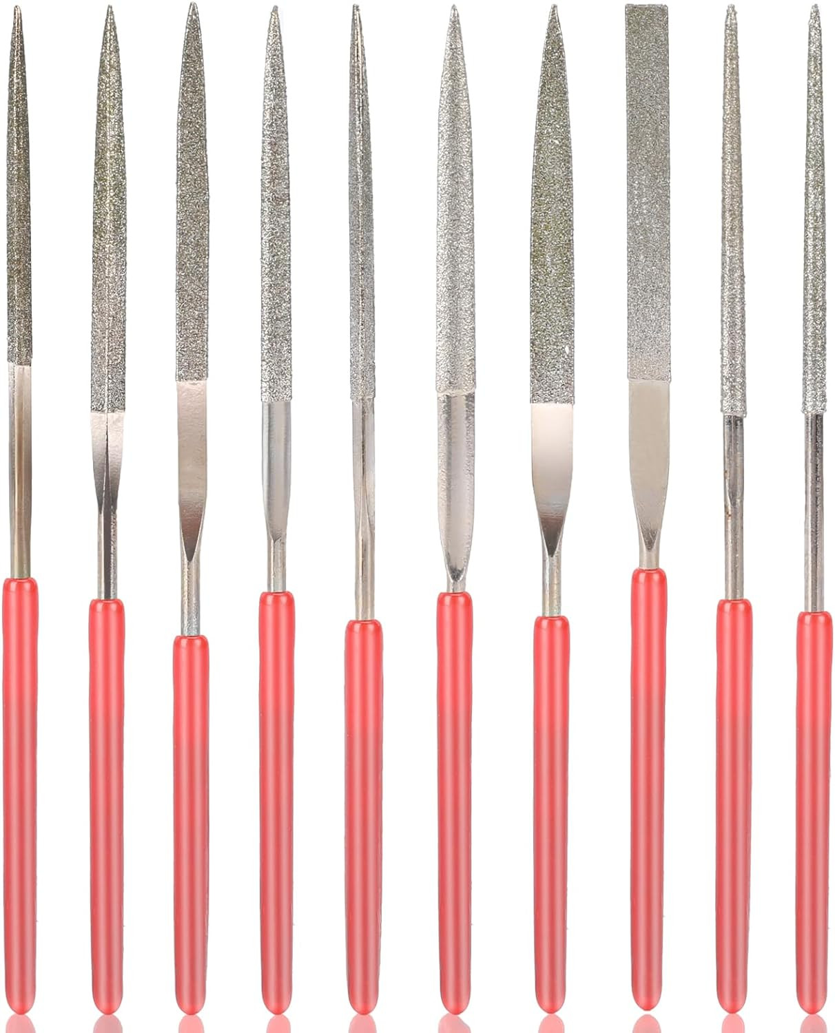 10Pcs Diamond Needle File Set, Model Files Mini Metal File Diamond File Set, Met