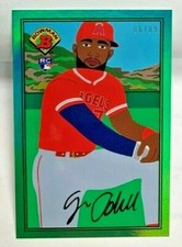 Jo Adell 2021 Topps X 1989 Bowman by Keith Shore Green Refractor RC #'d 6/89