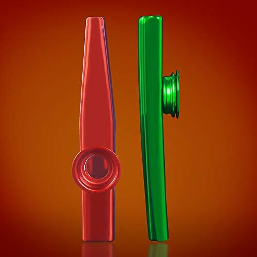 Kazoo In Metallo - 2 Pezzi Con 10 Membrane Per Feste - Foto 3