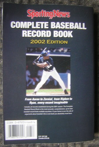 2002 Sporting News Complete Baseball Record Book with Barry Bonds Cover - Picture 5 of 5