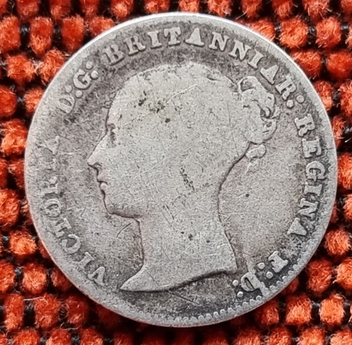 Monete argento tre pence regina Vittoria 1838-1901 scegli la tua - Foto 36 di 385