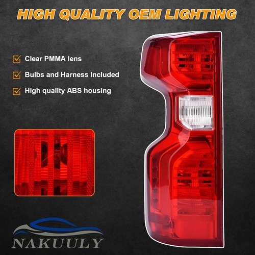Fanale posteriore lato guida sinistro 19-24 Chevy Silverado 1500 2500HD 3500HD non LED Rea - Foto 8 di 24