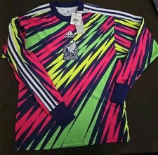 Adidas 2022-23 Mexico Goalkeeper Icon Jersey Mens Size XSmall HF1446