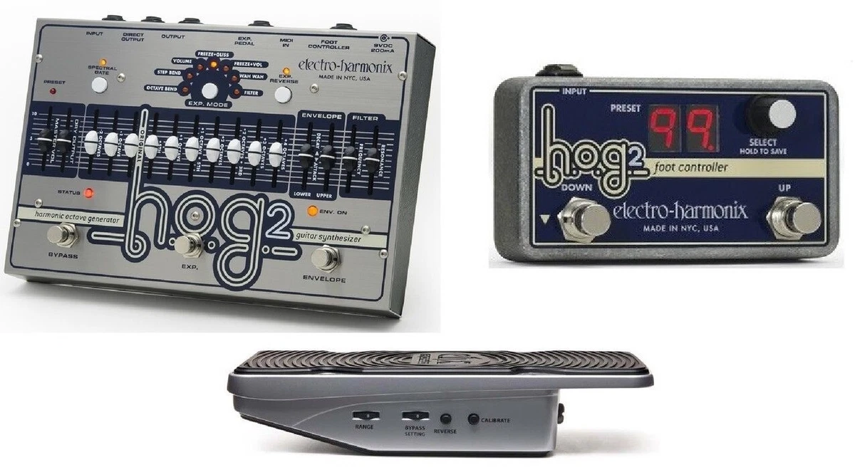 New Electro-Harmonix EHX HOG 2 Harmonic Octave Generator Pedal w/ Controller